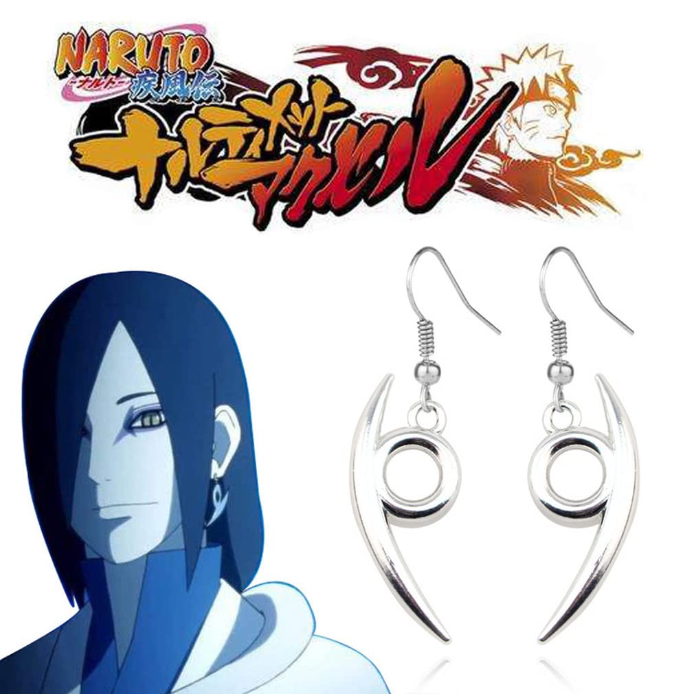 MayDee Pendientes Ninja Orochimaru Clip para el oído Cosplay Party Supply Orochimaru Cosplay Dangler