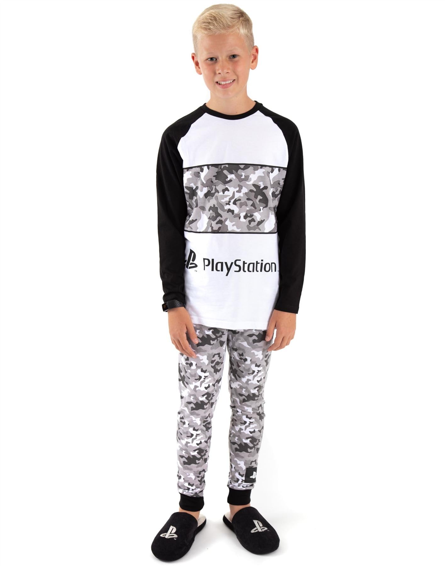 PlayStation Pajamas Boys Game Camo PJs Long OR Short Options