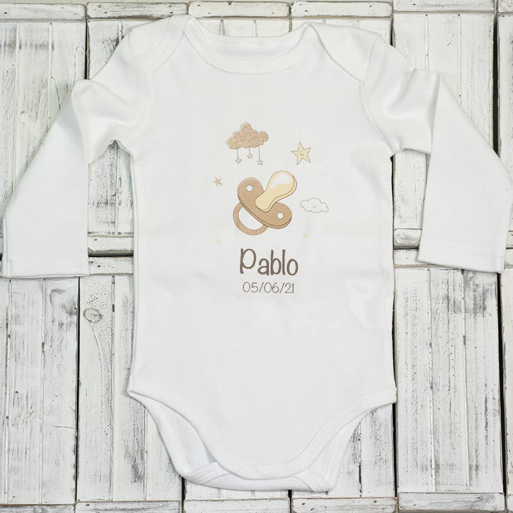 Delizioso set regalo per neonata femmina | Cesto completo | Regalo body e doudou personalizzato | Blu | 3/9 Mesi | BebeDeParis