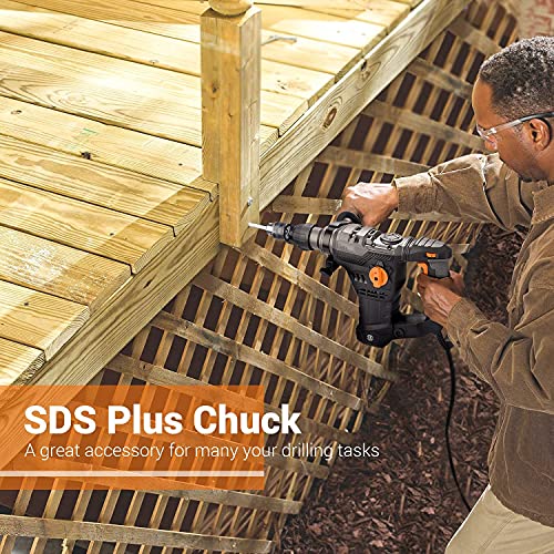 Martillo-Perforador-7J-Energia-de-Impacto-1500W-SDS-Plus-Mandril-4-Funciones-en-1-con-Embrague-de-Seguridad-Utilizado-para-Concreto-Metal-y-Piedra-TRH01A