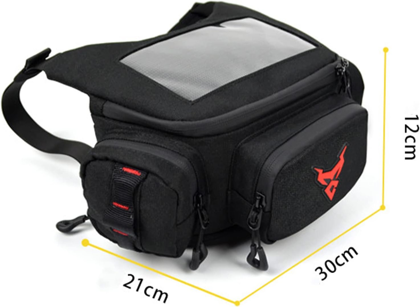 Expandable Motorcycle Tank Bag Waterproof Touch Screen Motorbike Bag Universal Strong Magnetic Front Bag Scooter