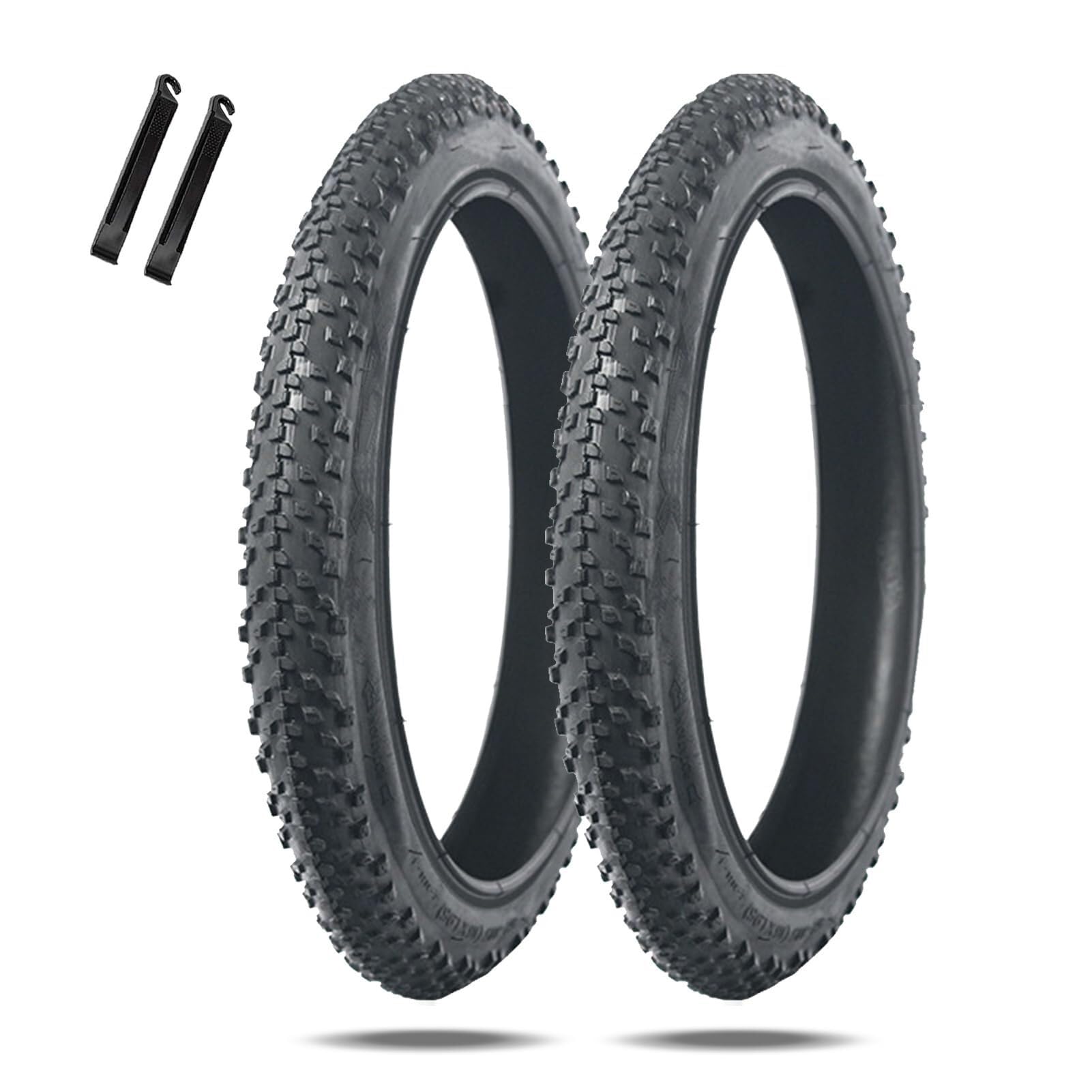 2 sztuki opon do roweru składanego z dźwigniami | Opony zapasowe z ochroną przed przebiciem | 14 x 1,9 | 16 x 1,95 | 18 x 1,95 | 20 x 1,95 | 20 x 2,125 | 22 x 1,95 cala