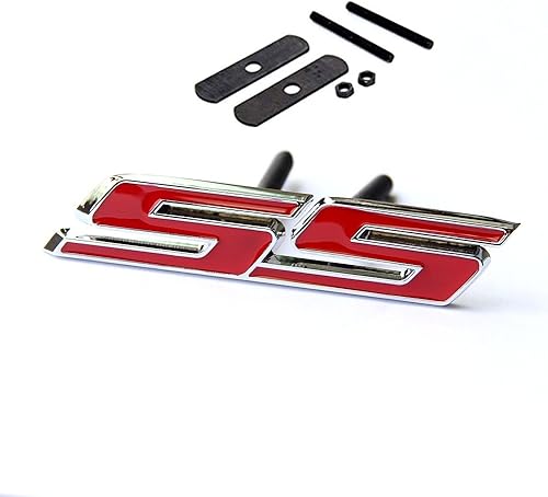 Miniatura 10 de Yoaoo 1x OEM Ss Emblem Grille +Decal Badge 3D for Camaro Gm Series Front Chrome White