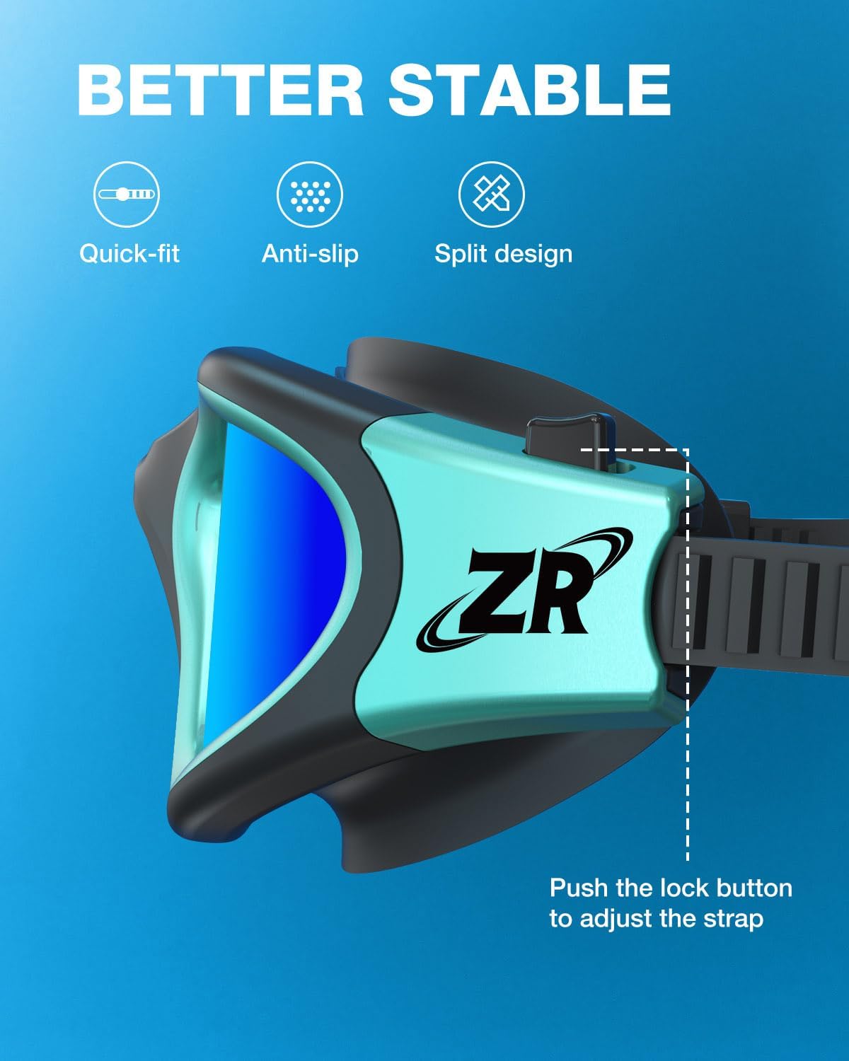 ZIONOR Swim Goggles, G1 MAX Polarized Anti-Fog Swimming Goggles for Men Women - Image 5