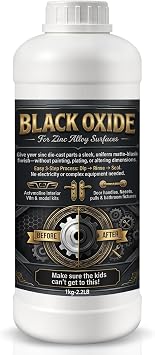 Zinc Black Oxide Coating Kit - Black Oxide Solution, Versatile Blackening Solution for Zinc - 32 oz