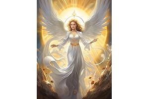 Exquisite 5D Diamond Art Angel Delight for Soulful Decor