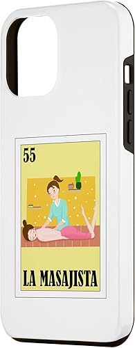 Miniatura 2 de iPhone 12 Pro Max Funny Mexican Design for Masseuse - La Masajista Case
