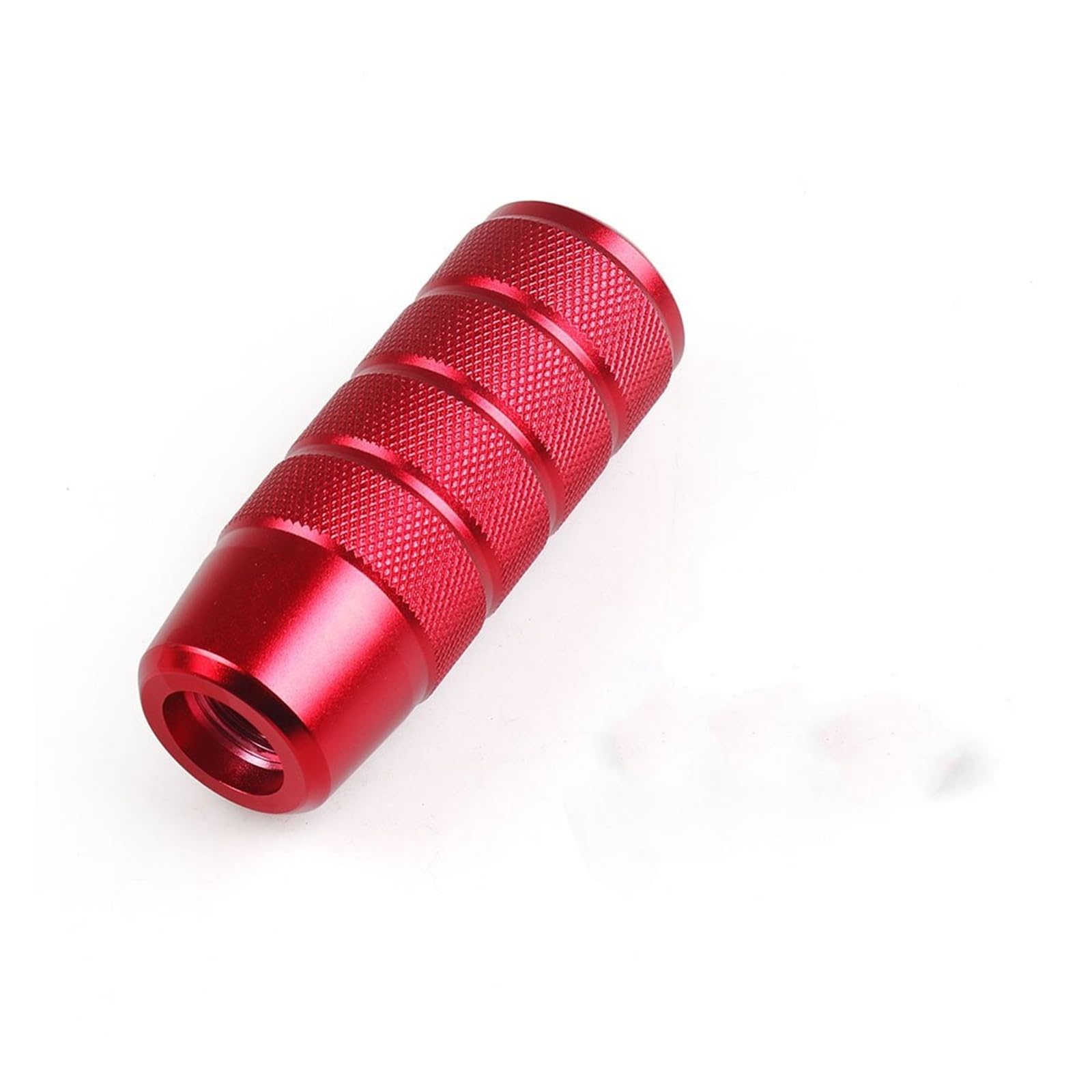 Linqianbhd Red Gear Lever Shift Knob Universal 95Mm Non-Slip Gear Shift Knob Manual Transmission Aluminum Knurled Shifter Lever(Red)
