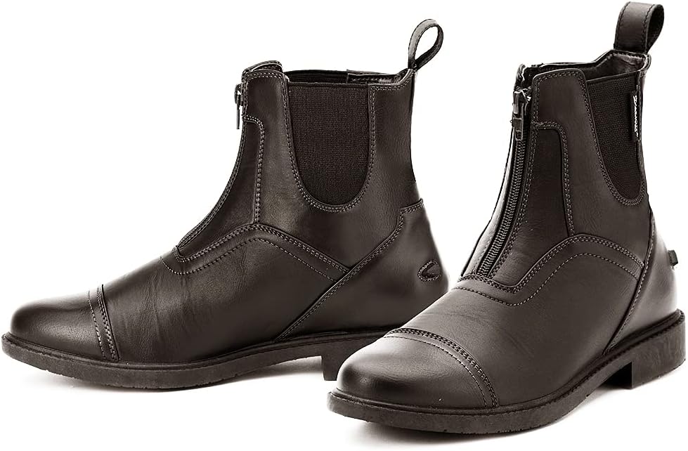 Ovation Women's Energy Zip Paddock Boots - Black, 31 EU / 13 US Kids