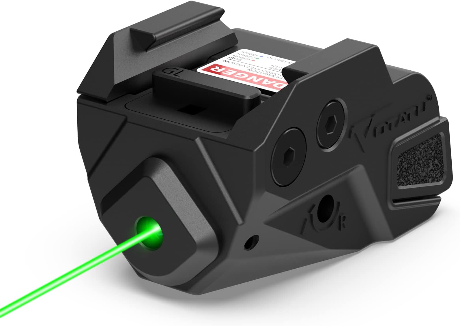 Votatu H6L-G Ultra Compact Green Laser Sight for Pistol Handgun, Rechargeable Sub-Compact Green Beam for Taurus G2C, G3C, 1913 Picatinny, Sig P320, Beretta 90two, S&W 99 and S&W TSW