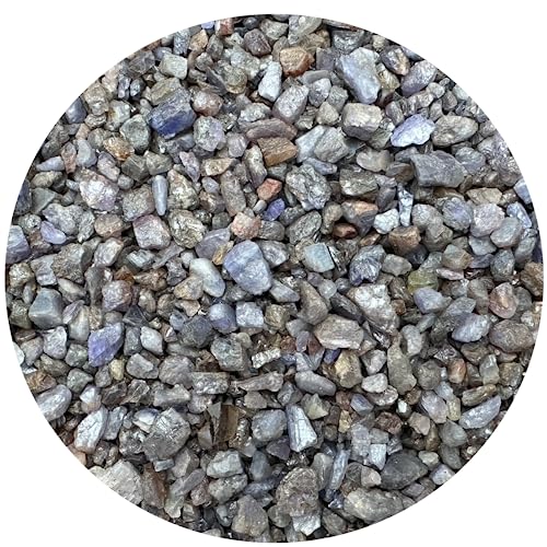 Image of GAF TREASURES 2 oz Lot Natural Semi Tumbled Gemstone Chips, Crushed Mini Crystals, Undrilled Crystal Chips (Sapphire)