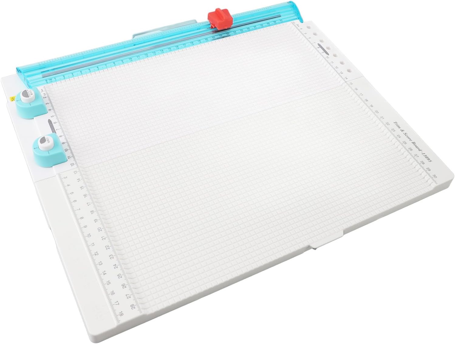 WALFRONT Paper Trimmer Scoring Board, Plastic Tool for Cutting and Scoring Envelopes, 12.2 Inch Cutting Width, Ideal for Card Making and Scrapbooking