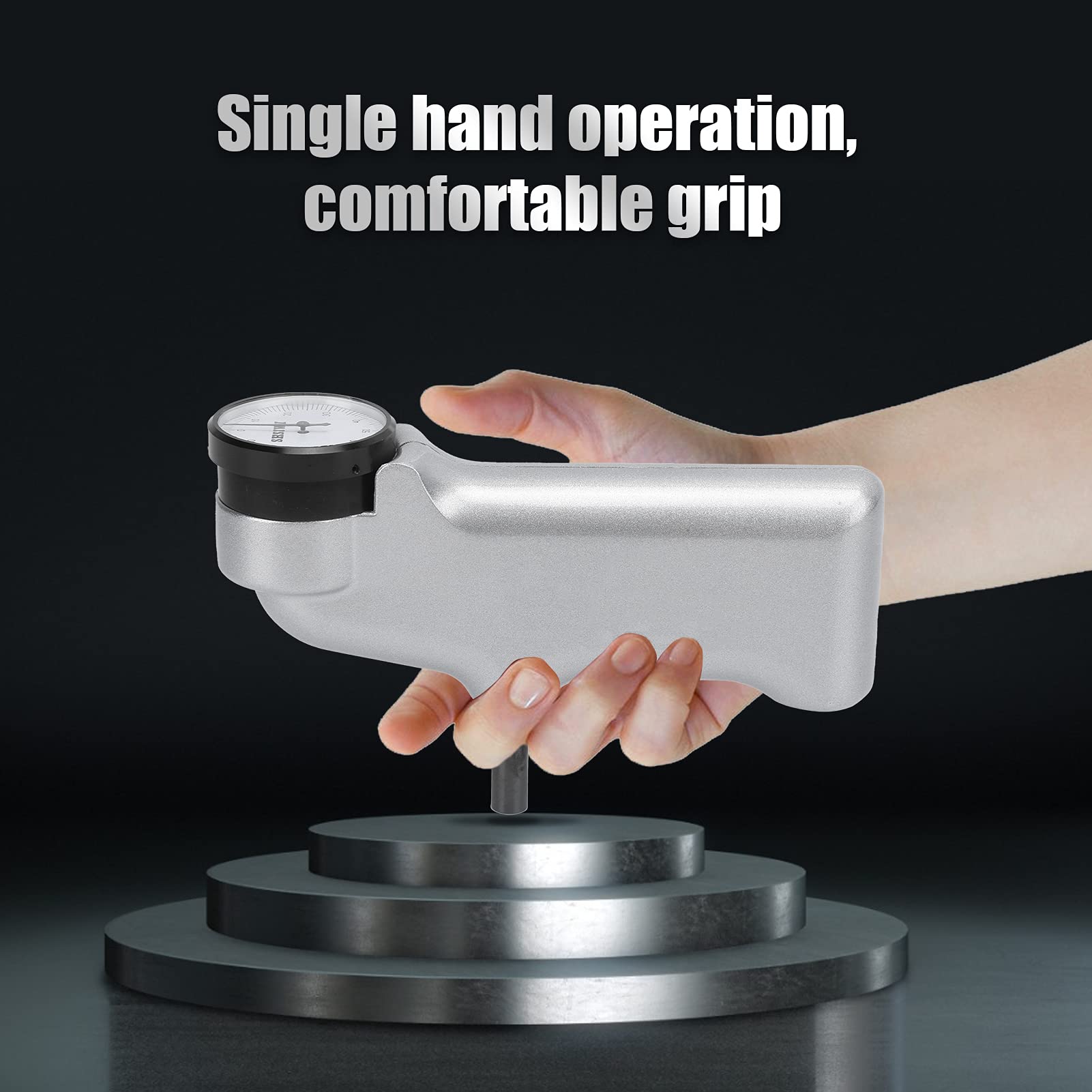 Barcol Durómetro 934-1 con rango 0-100HBa, medidor de dureza de indentación portátil para medición de aleación de aluminio, cobre y latón