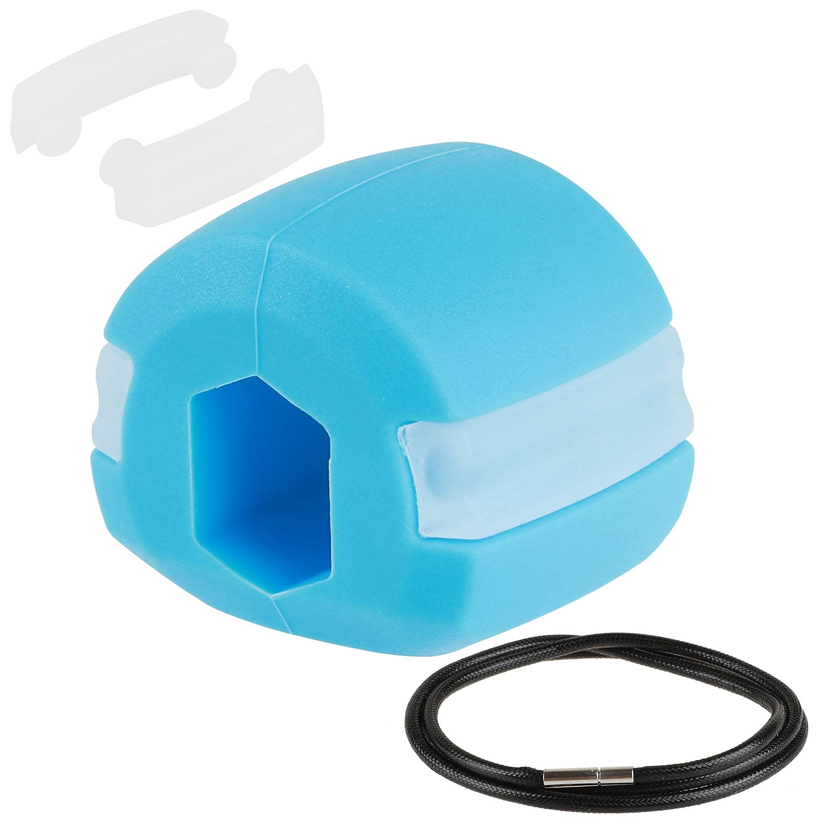 Jaw Exerciser Chin Workout Ball KASTWAVE Exercise Trainer Mouth Strap Chisel Shaper for Men Women Neck Cheek Double Chin Shape Younger Face Tone Slim Stress Facial Excerciser