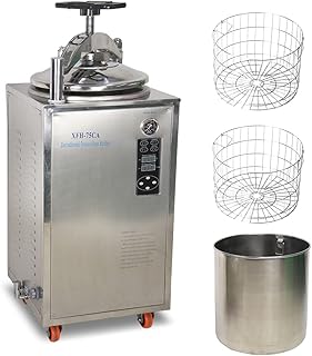 HNZXIB 50L Stainless Steel High-Temperature Vertical Pressure Steam Sterilizer,Electrothermal Pressure Steam Sterilizer