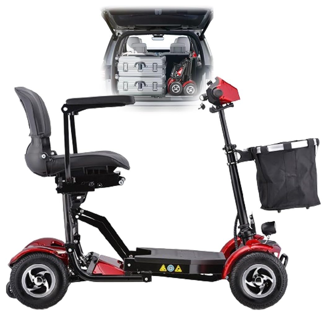 Scooters Eléctricos Para Adultos, Scooter De Movilidad,Silla De Ruedas Eléctrica,Scooter De Viaje Portátil,Scooter De Movilidad Eléctrica Plegable,Scooter De Movilidad De 4 Ruedas red