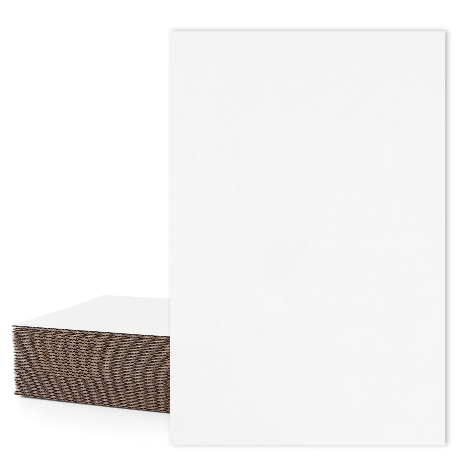 Mat Board Center, 25 Pack 24x36 Inch Corrugated Cardboard Sheets Large