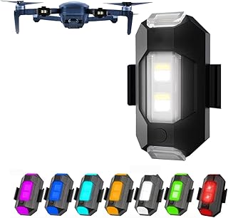 Drone Strobe Lights, Anti-collision strobe Lighting, 0.012 lbs Long Battery Life RGB LED Lights for DJI Mini 2/Air 2S/Mavic Air 2/2 Pro/Mavic Mini/FPV/Phantom/Holy Stone Drone (1 Pack)
