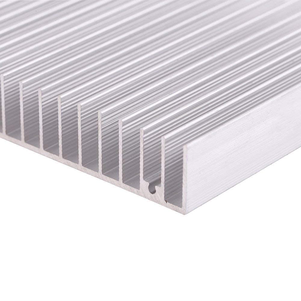 Radiator, 16 zębów Radiator ciepła, aluminiowy radiator, wentylator chłodzący, do oświetlenia LED, komputerów 100 x 18 mm