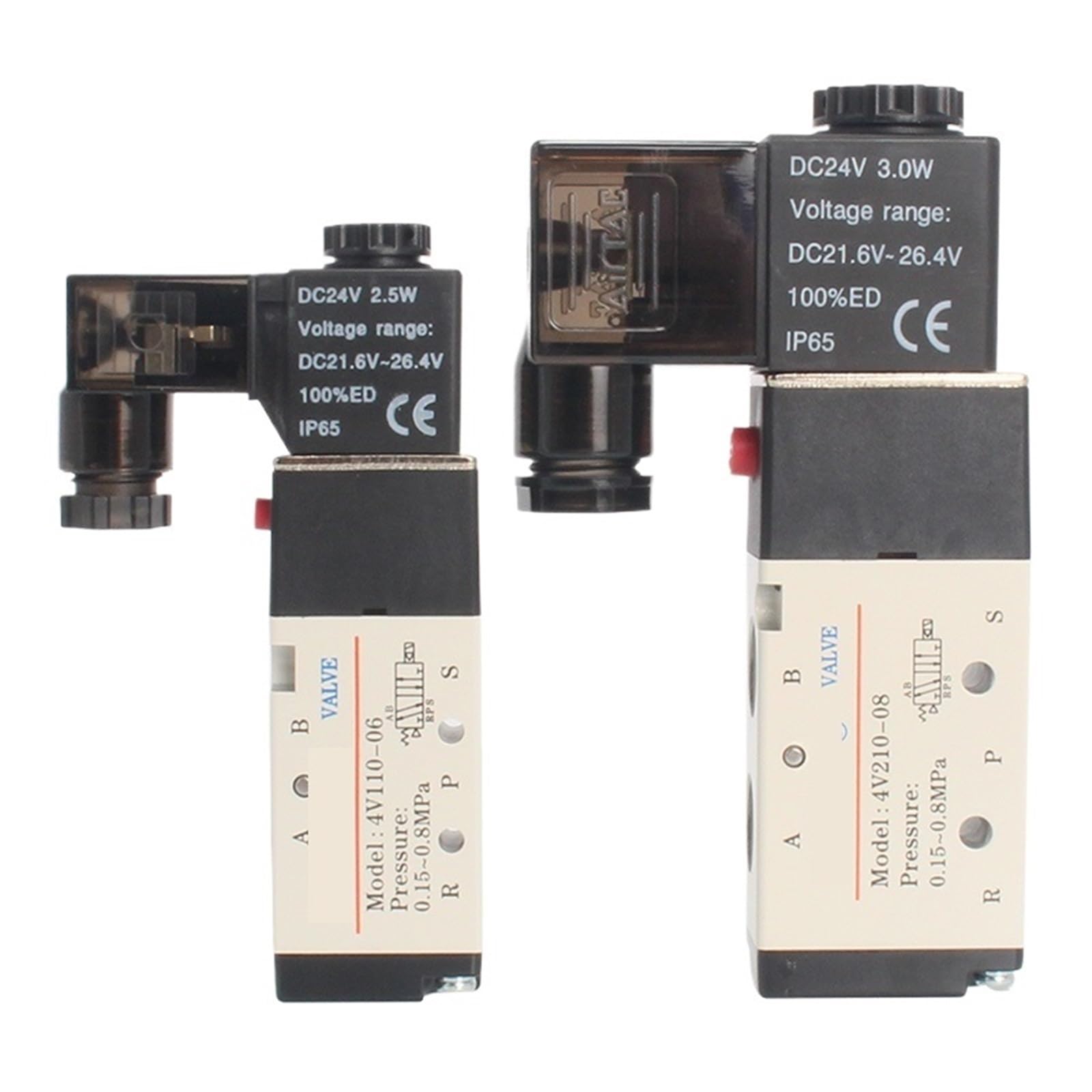 Vanne magnétique pneumatique 4V210-08 à haute réactivité pour circuits d'air