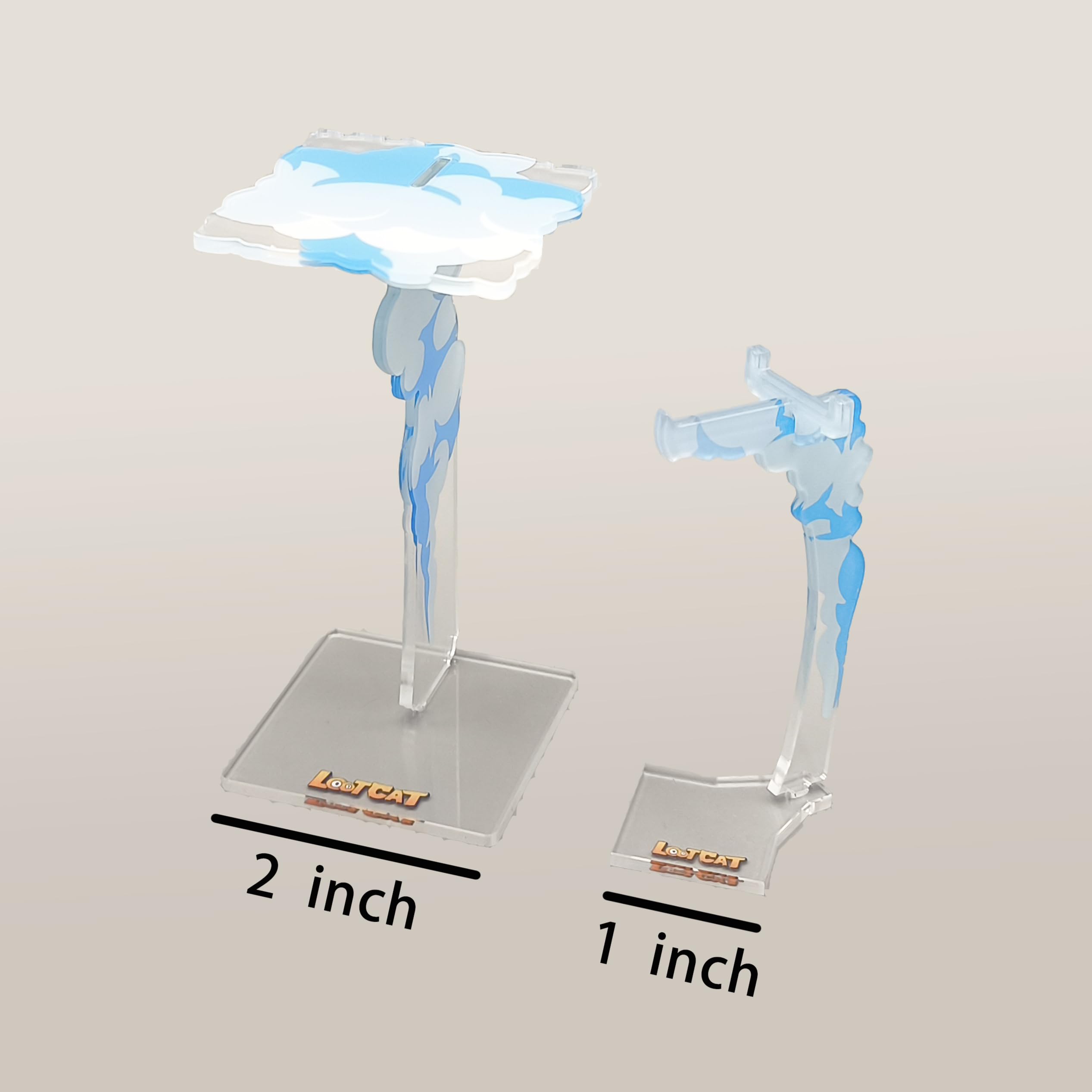 LOOTCAT Flying Stand, Flying Riser, Flying Platform, Acrylic Terrain DND, Warhammer, TRPG