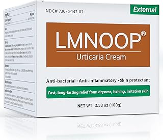 Urticaria Cream for Hives Relief - Fast Acting Anti Itch Treatment with All Natural Herbal Formula for Skin Allergic Rashes, Redness, Swelling 3.53 oz