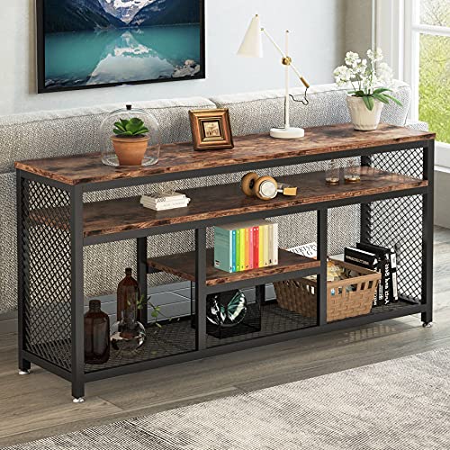 image for Tribesigns TV Stand for TV up to 60 inches, 4 -Tier TV Console Media S