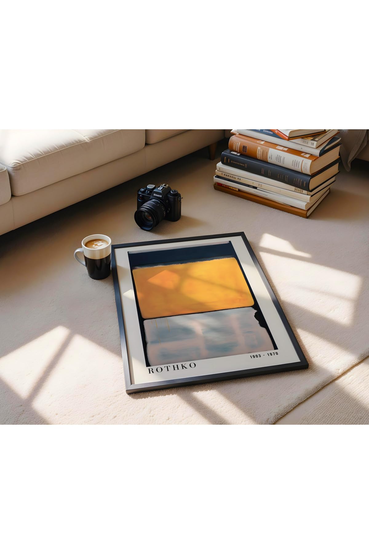 Fark Tanıtım Rothko Çerçevesiz Poster, Modern Dekoratif Çerçevesiz Poster, Tablo, Rothko-4, 21 x 30