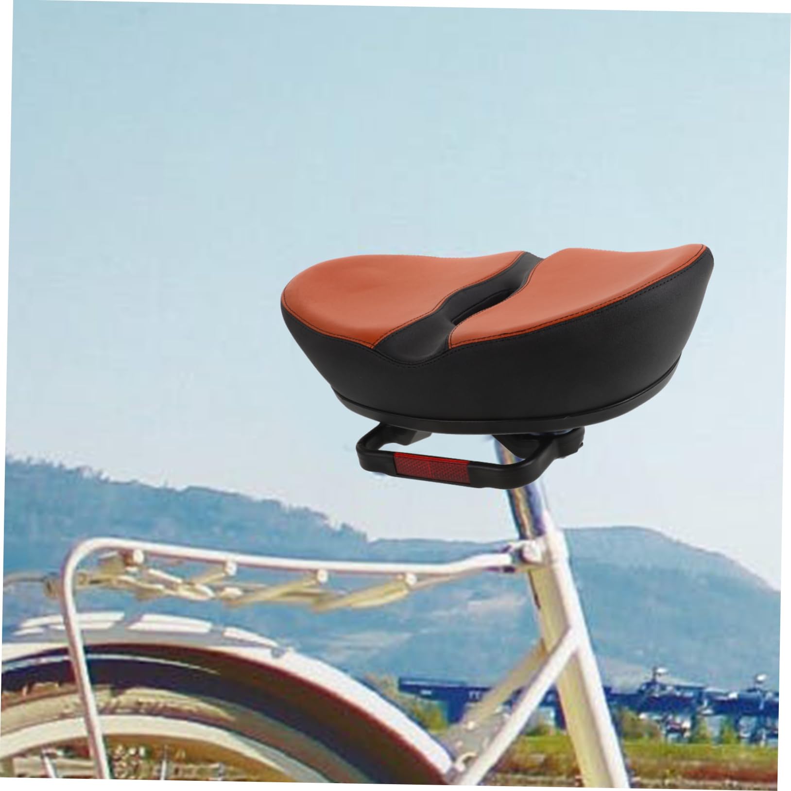 Selle de Vélo sans Bec en Mousse PU pour Vélo et Vélo Électrique | Antidérapante, Design Ergonomique et Amorti, Démontage Facile, Assise Large pour Usage Quotidien