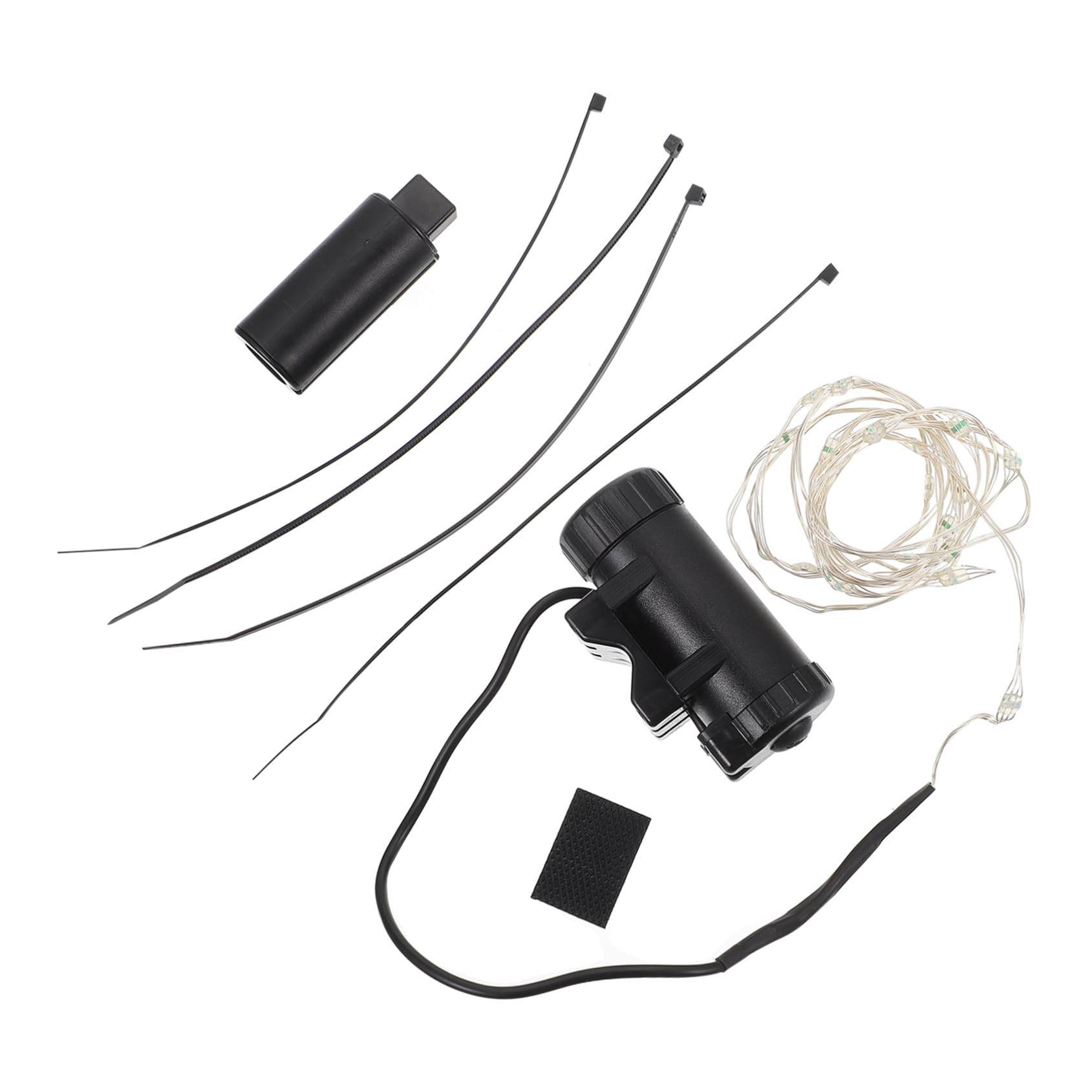 TOYANDONA Luce per Bicicletta Leggero guidato parlato Ricaricabile riflessivo Posteriore Lampada a Raggi Accessori per la Guida Luce Decorativa per Bici Luce della Ruota Addominali Nero