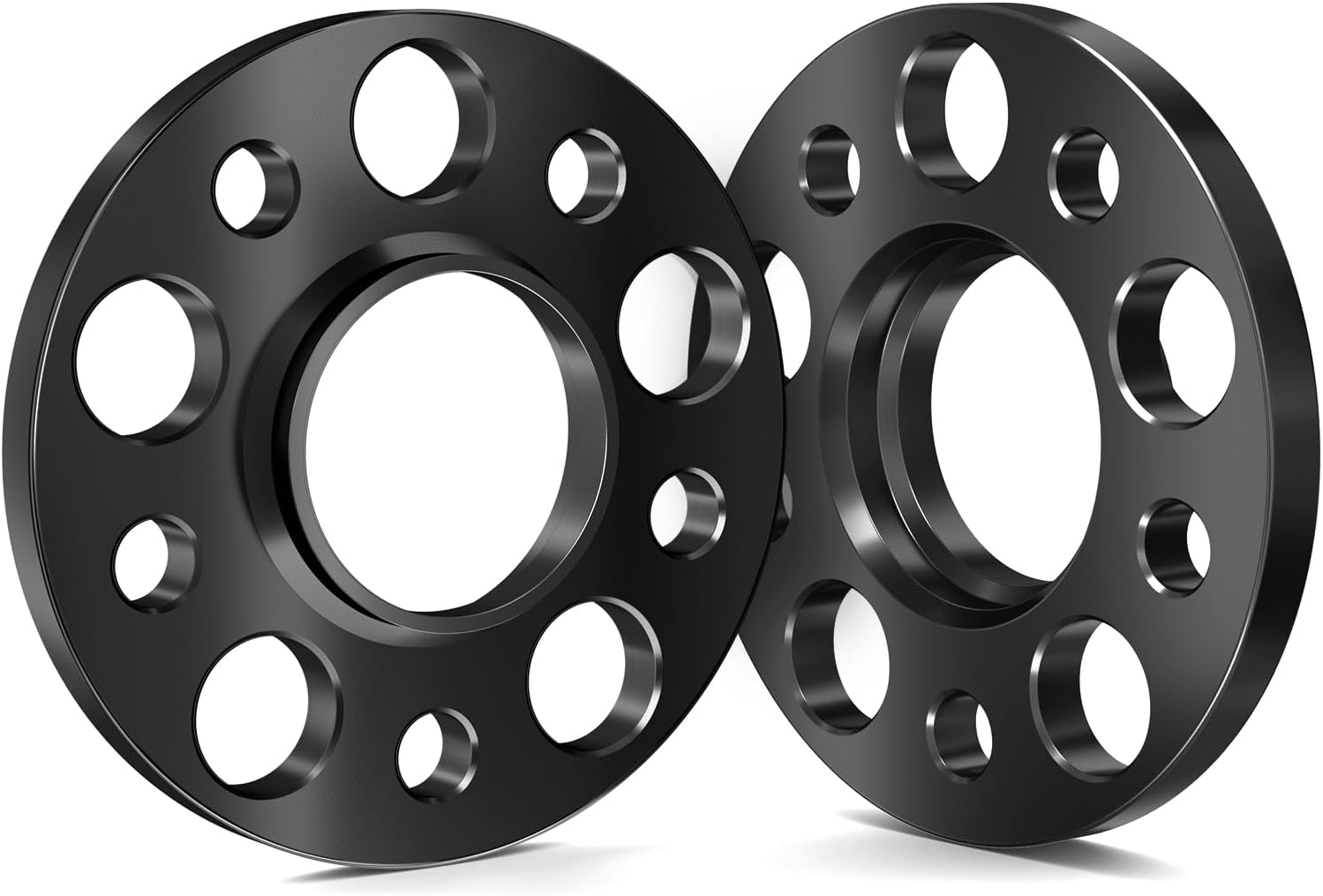 GAsupply 12mm 5x112 Wheel Spacers Fit for Mercedes-Benz W204 W208 W209 (Rear) W216 (Rear) AMG, 1/2" 5 Lug Forged Hubcentric Wheel Spacer Black, 66.56mm Hub Bore, 6061 T6 Aluminum, 2PC