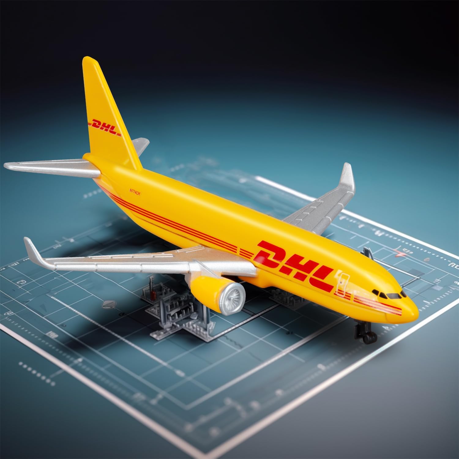 Sky Trek Model Airplanes DHL 757 Airplane Airlines Plane Aircraft Model for Display Collection