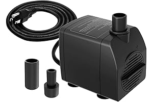 Submersible Garden Water Pump 200GPH with Dry-Running Protection