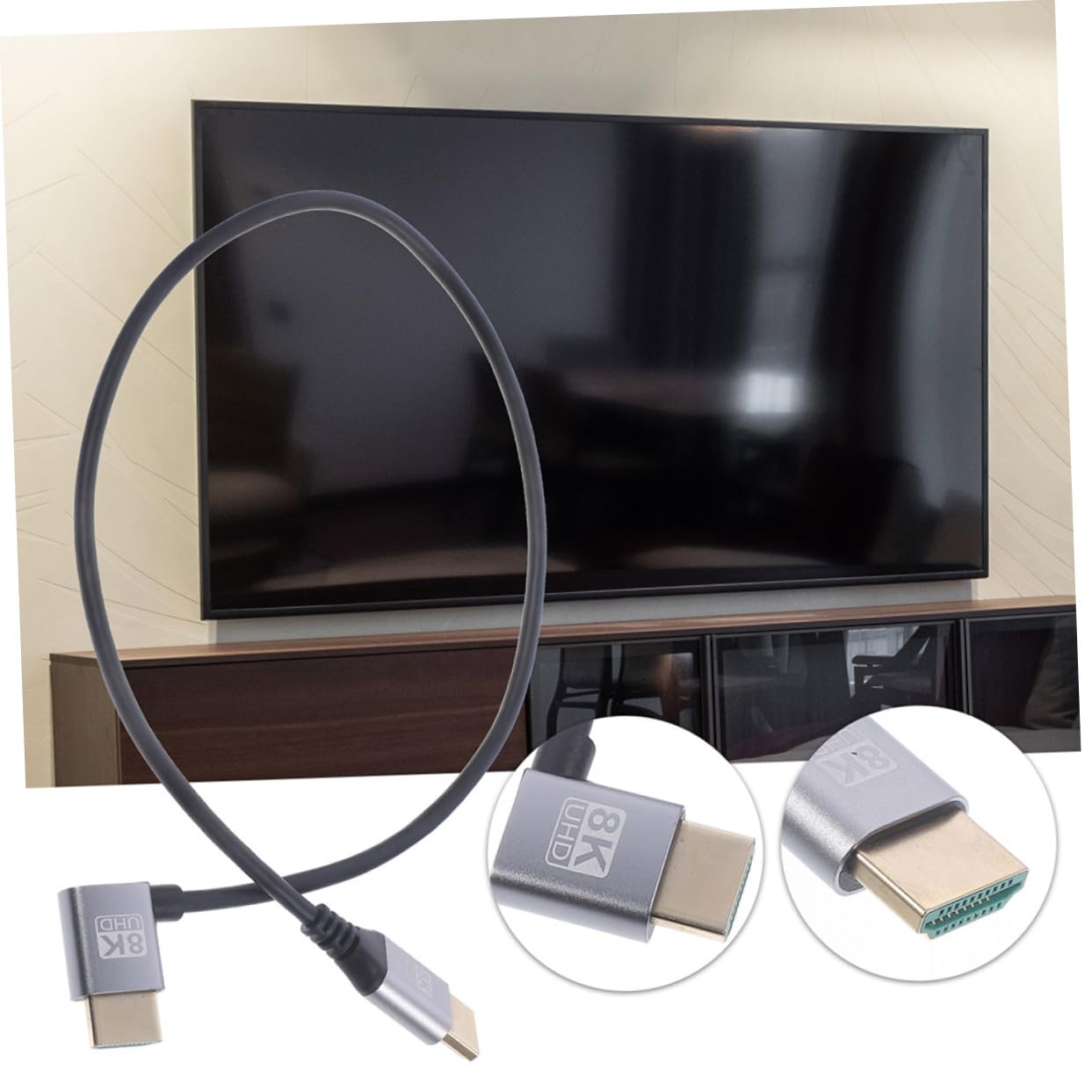 CIMAXIC High .1 Cable Male to Male Cord Monitor Connector Tv Adapter Tv Accessory Plug and Play for Easy Installati