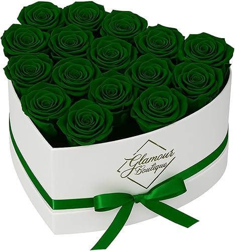 Miniatura 18 de GLAMOUR BOUTIQUE Rosas preservadas en una caja, regalos para ella, esposa y mamá, decoración de flores de rosas para regalo de cumpleaños, ramo de