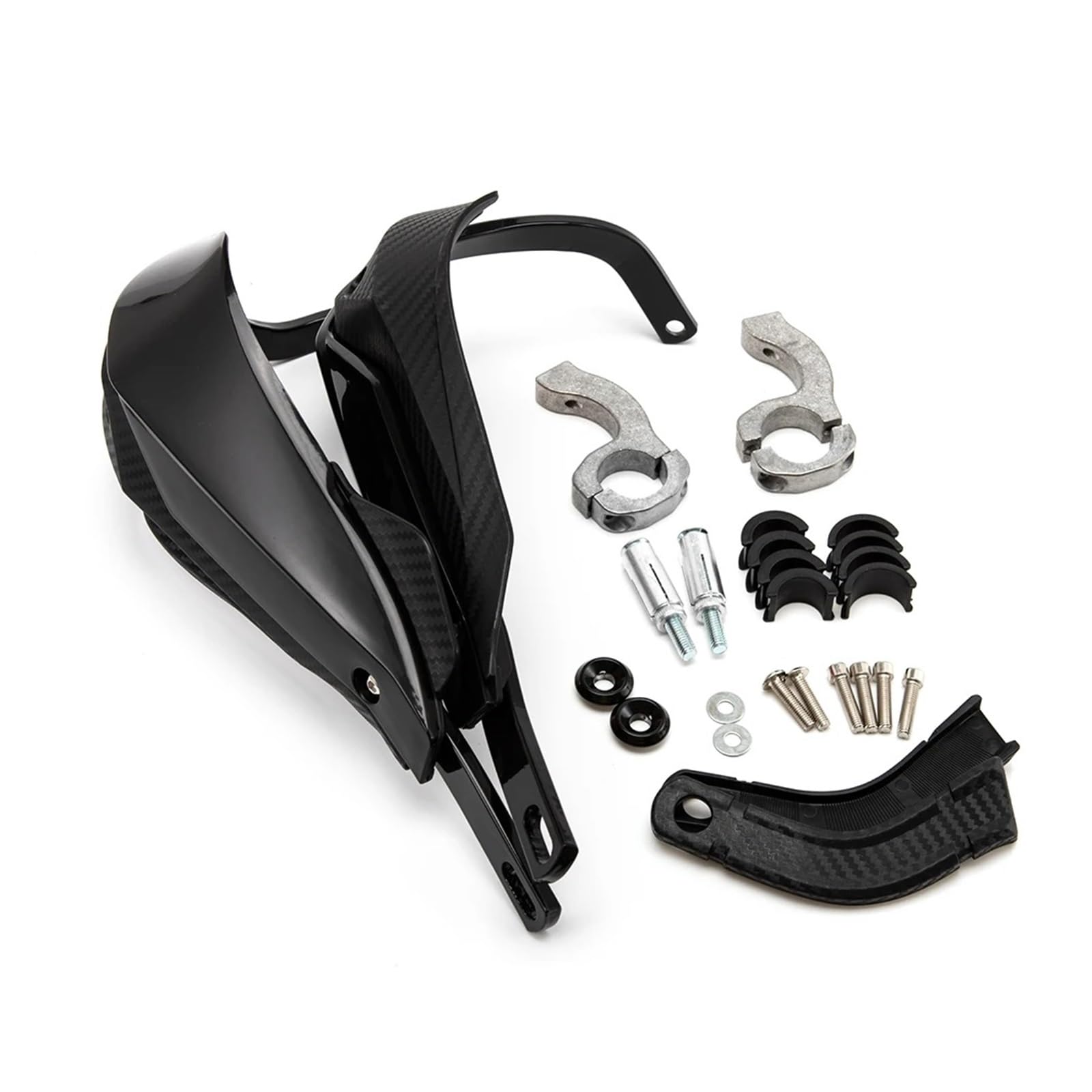 Negro para Motocicleta, Barra Cepillo, Protectores Manos para Motocross,protección para Carreras para Pit Street Protectores de Manos para Moto