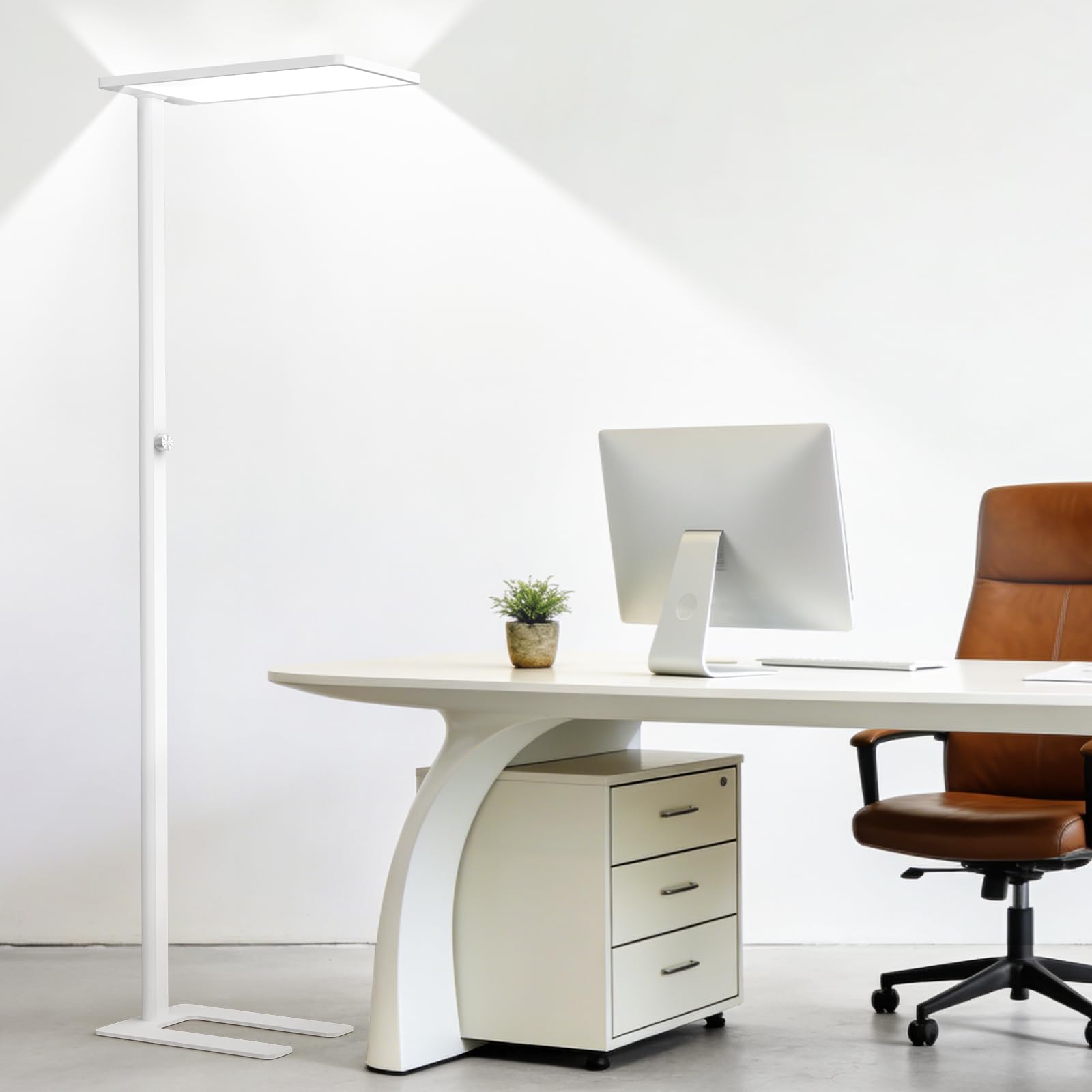 120W Led Floor Lamp 10000LM Full Spectrum Eye Care Reading Lamp 77 Knob Dimming Tall Floor Lamp with — view 9