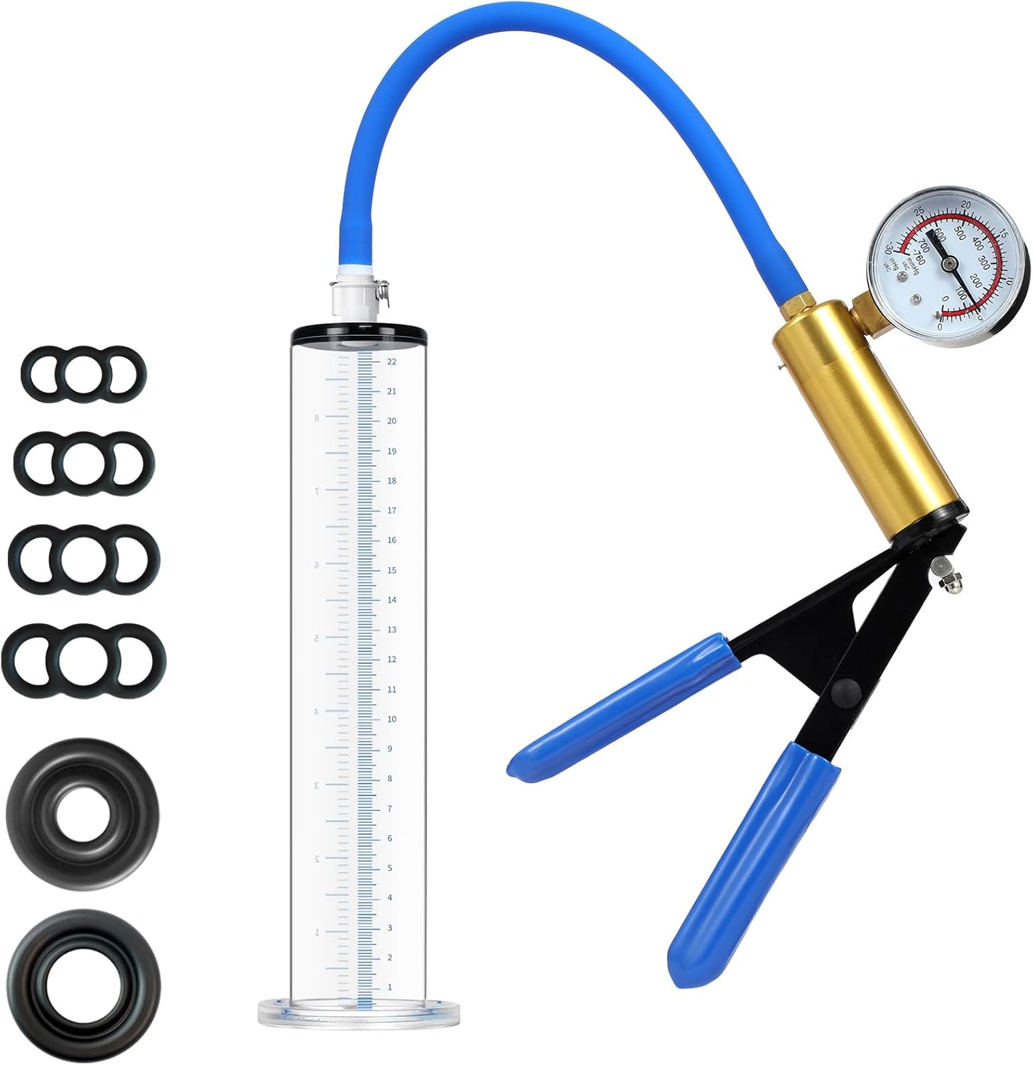 Male Enhancement Pump System,with Gauge 9 x 1.75 inch Cylinder,Sex Toys - Pumps & Enlargers,Penis Male Sex Toys