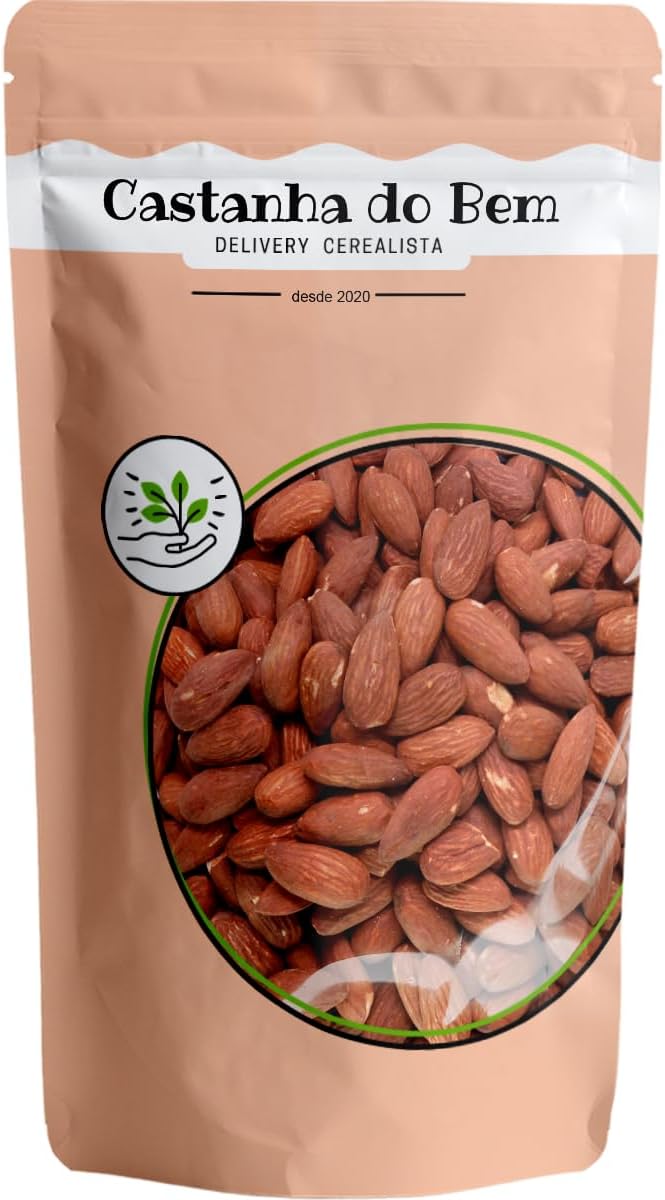 Amêndoa Crua Castanha do Bem 500g Amêndoa Crua Castanha do Bem 500g