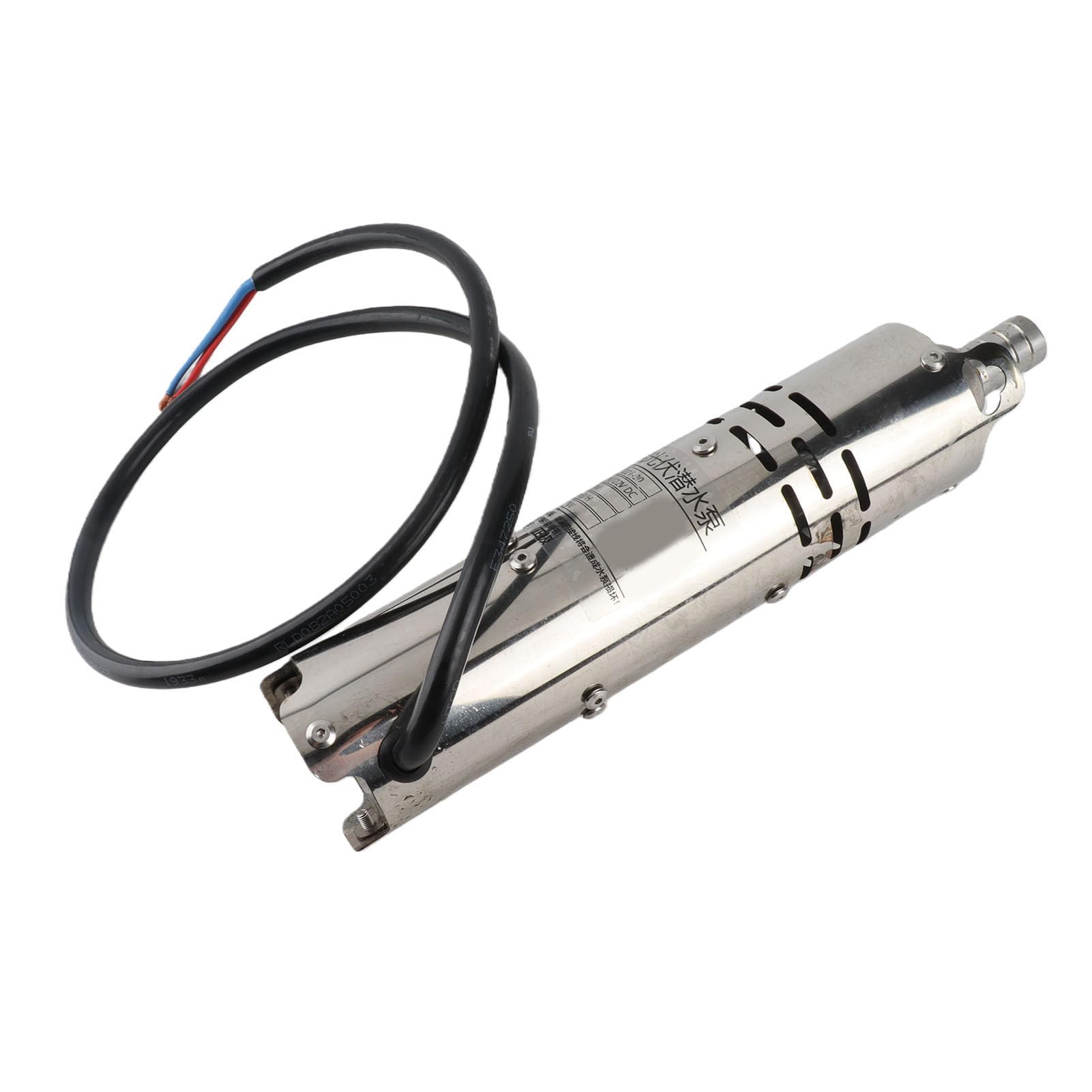 Cocoarm Bomba Sumergible Bomba de Agua sin Escobillas CC de Acero Inoxidable 12 V 240 W MPPT Incorporado Amplio Voltaje 10 V a 22 H Elevación de 20 M para Estanque de Pozo de Riego Solar (S122T-30)