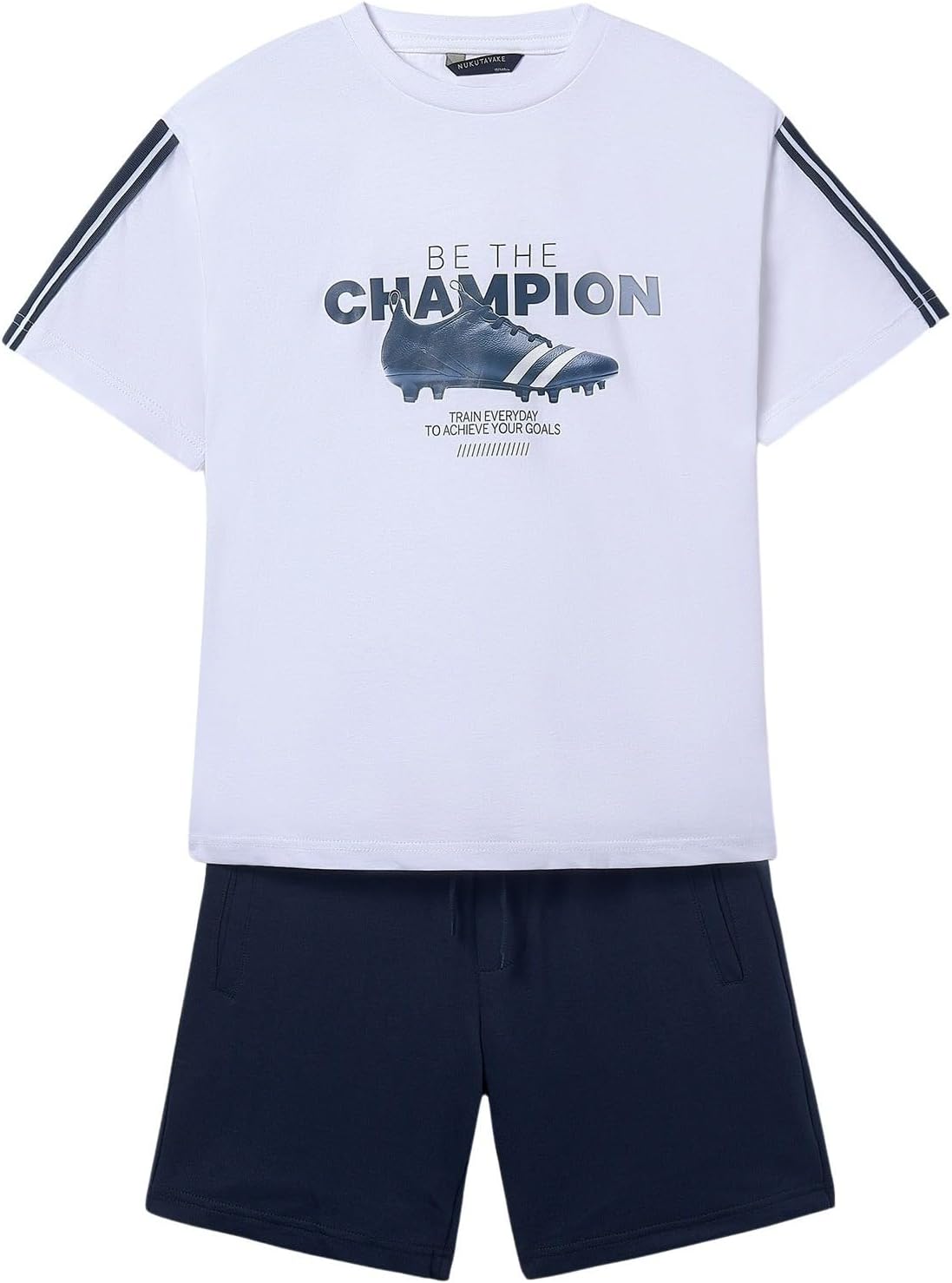Mayoral Knit Set Champion Applique for Boys White