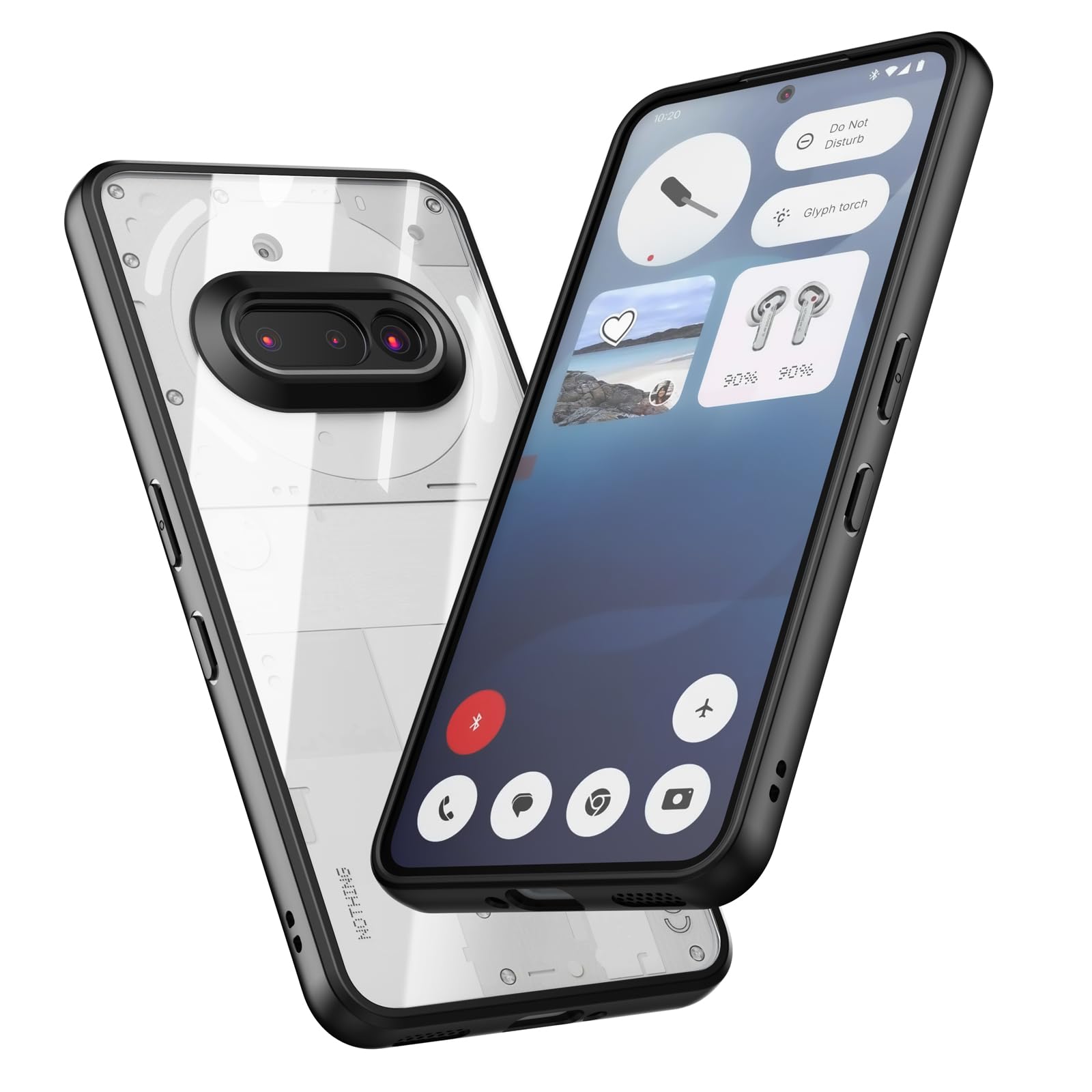 Clear Phone Case For Nothing Phone (3a) Pro 2025 - Transparent Hard PC Back, Soft TPU Bumper, Shockproof & Anti-Yellowing
