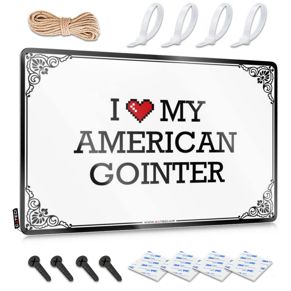 I Love My American Gointer Essentials Inappropriate - Tiki Bar Decorations Wall Art Wall Art Decoration(20X30CM)