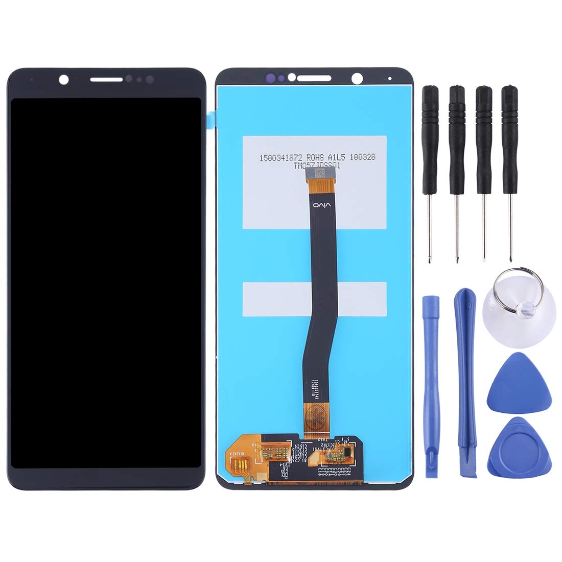 Ecran LCD pour Vivo V7 assemblé noir pour vos vidéos