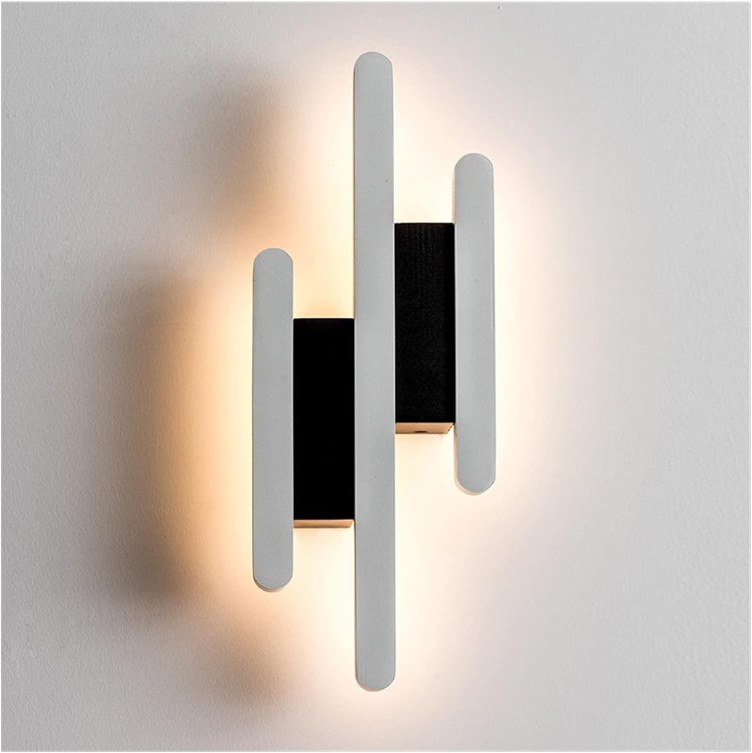 XANAYXWJ Lampada Lampade da Parete Soggiorno Studio Camera da Letto Comodino Camera da Letto Corridoio Corridoio Tasti di Pianoforte Luci Bianche Nere Illuminazione per Interni, Lampadario Luce