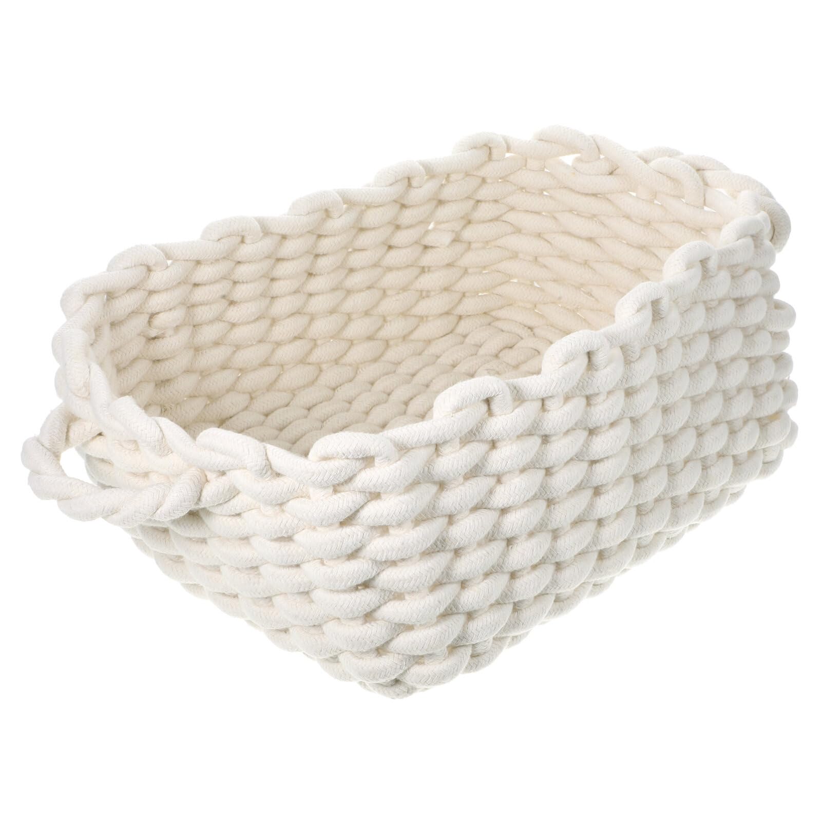 Petit panier de rangement corde de coton organisateur serviette chambre bébé