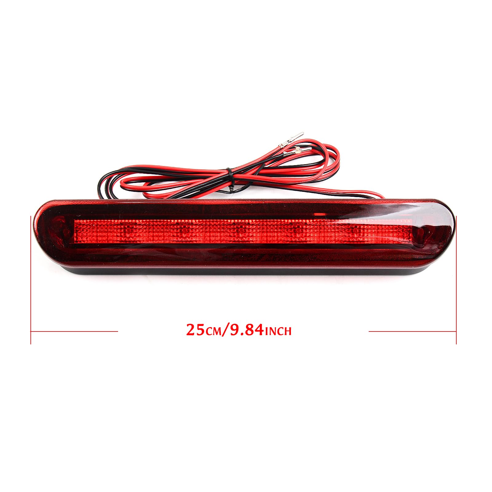 1 x dritte Bremsleuchte für Universal-LKW ATLED28 x 30, Rot