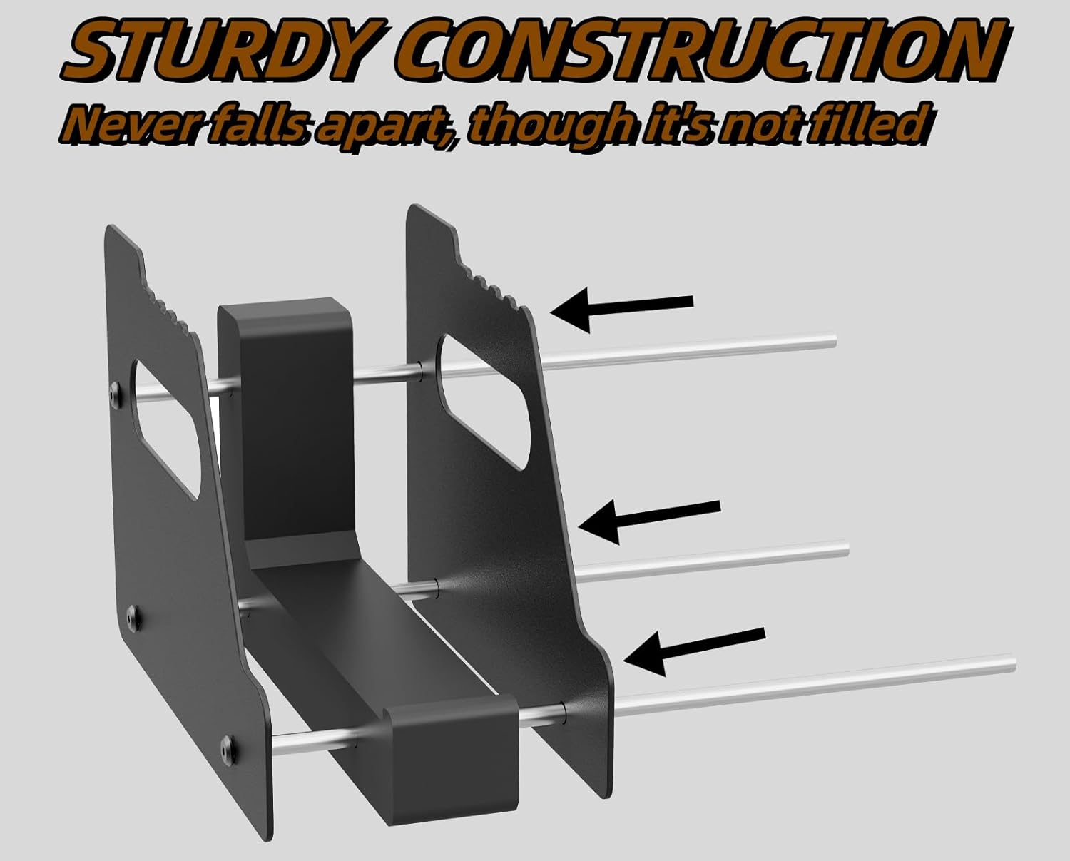 HEKAGURA Pistol Rack for Gun Safe, Can Hold up to 4-8 Pistols, with Foam Protection to Prevent Scratches on The Guns for Revolvers, Glock 17 19 23 Gun Safe Accessories
