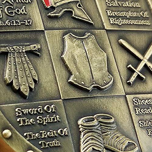 Armor Of God Eph 6:13-17 Challenge Coin Shield Of Faith #TOP3