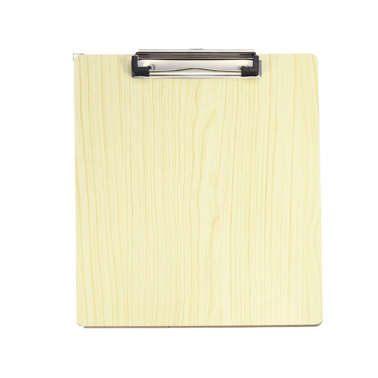 4 portablocco in faesite con clip a basso profilo, formato A4, portadocumenti in legno, materiale scolastico, cancelleria for ufficio Per l'ufficio(Beige)